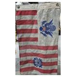 WW2 U.S. COAST GUARD "SALTY" FLAG 26" x 14"