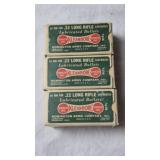 3 - REMINGTON KLEANBORE DOG BONE BOX .22 AMMO, 150