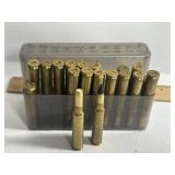 17 RNDS .338 WIN RELOADED AMMO