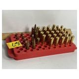 RED MTM CASE GARD LODING TRAY W/ LIVE & BRASS RNDS
