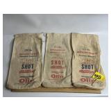 3 VINTAGE WINCHESTER LED SHOT BAGS