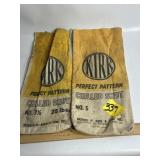 2 VINTAGE KIRK LEAD SHOT BAGS