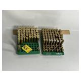 2 RCBS LOADING BLOCKS W/ .338 UNPRIMED BRASS