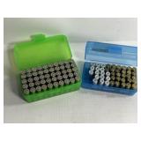 50 RNDS .357 MAG & 43 RND 9MM AMMO IN CASES