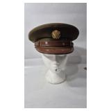 WW2 U.S. ARMY PEAKED CAP, OLSON