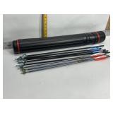 CROSSBOW ARROWS IN PLASTIC CARRY CASE