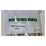 7MM REM MAG 50CT NEW PRIMED BRASS