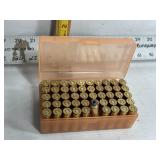 50 RNDS .44 REMMAG AMMO IN PLASTIC CASE