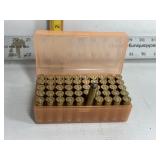 50 RNDS .44 REMMAG AMMO IN PLASTIC CASE