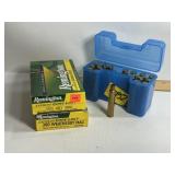 .300 WBY MAG BRASS, BLUE PLASTIC CASE