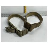 2 BROWN & CAMO TACTICAL BELTS