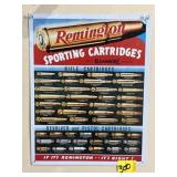 REMINGTON CARTRIDGE METAL SIGN, 16" X 12 1/2"