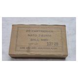 7.62 NATO BALL 80 AMMO, 20 TOTAL