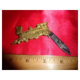 BRASS STEAM ENGINE POCKET KNIFE