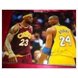 8"X10" (NO CERT) - LEBRON JAMES & KOBE BRYANT