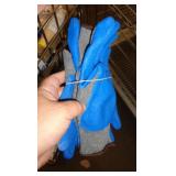 2 PR NITRILE COATED GLOVES SZ LG