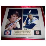 8"X10" (NO CERT) - TED WILLIAMS & MICKEY MANTLE