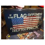 14"X17" METAL SIGN - FLAG