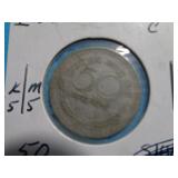 1961C INDIAN 50 PAISE