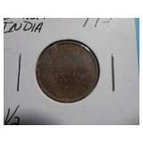 1933 INDIA 1/2 PICE