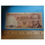 1976 POLAND 100 ZLOTYCH BANKNOTE