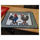 18"X27"  DOOR MAT - ROOSTER