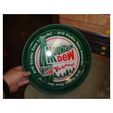 METAL MOUNTAIN DEW TRAY - APPROX 14" ACROSS