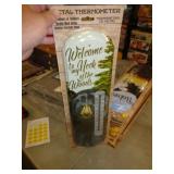 5"X17" METAL THERMOMETER - BEAR