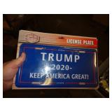 4 - METAL TRUMP LICENSE PLATES