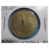 1976 WEST AFRICA 25 FRANCS