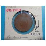 1940B BRITISH 1/4 ANNA