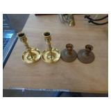 BRASS CANDLE HOLDERS