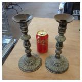 BRASS CANDLE HOLDERS