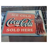 12"X17" METAL SIGN - COCA COLA