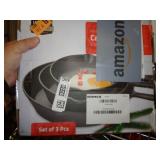 3 - CAST IRON SKILLETS SET