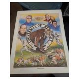 1977 1ST EDITION KY WILDCATS 18"X23"