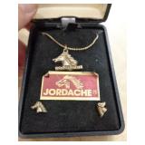 COSTUME JEWELRY -  JORDACHE NECKLACE & EARRINGS