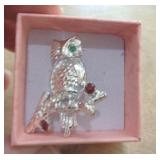 COSTUME JEWELRY -   OWL PIN