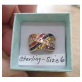 STERLING SILVER RING SZ 6