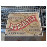 8"X11" METAL SIGN - MERCANTILE