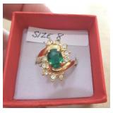 COSTUME RING SZ 8