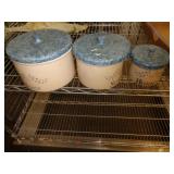 POTTERY CANISTER SET