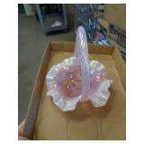FENTON GLASS BASKET