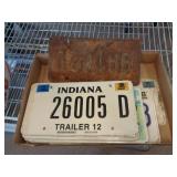 15 INDIANA LICENSE PLATES