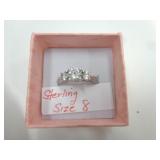 STERLING SILVER RING SZ 8