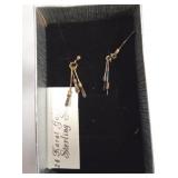 24KT GOLD PLATE OVER STERLING SILVER EARRINGS