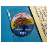 1999 HALF DOLLAR W ENAMEL CONN. STATE FRONT