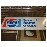 12"X36"  HEAVY METAL DBL SIDED PEPSI SIGN