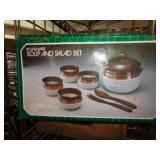 STONEWARE SOUP & SALAD SET