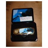 EAGLE THEME LOCKBACK KNIFE